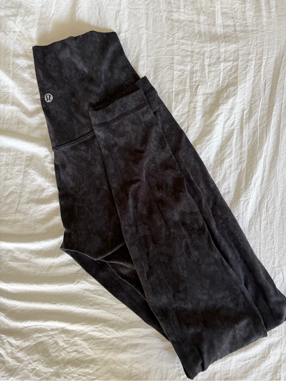 lululemon athletica Black Printed High-Rise Leggings